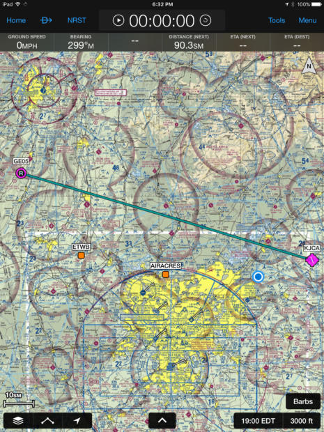 Jackson County Aiport KJCA to Blue Mountain Air Park GE05